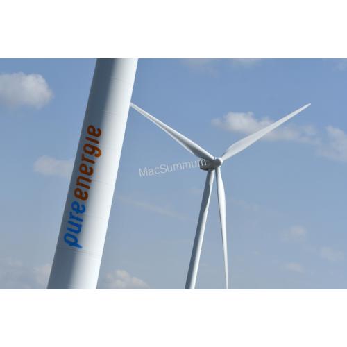 Windmolenbelettering in opdracht van Pure Energie <a href=-http://www.pure-energie.nl/->www.pure-energie.nl</a>