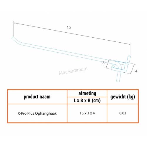 X-Pro Plus Ophanghaak