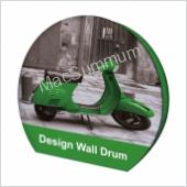 Design Wall Drum, beurwand met bijzondere ronde vorm