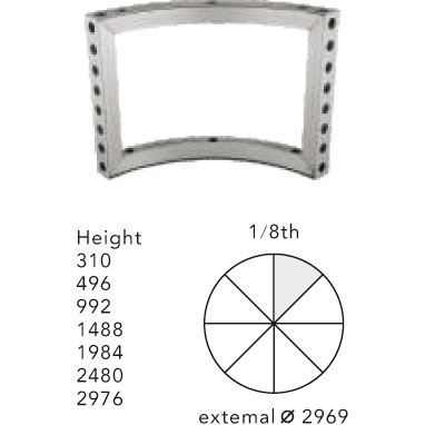 Exposure Pro gebogen 1/8 groot frame