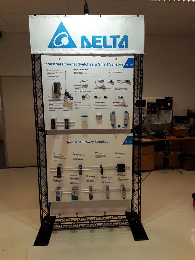 Delta productpresentatie met harde platen in CrossWire