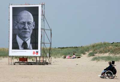 gaatjeszeildoek voor Daan Samson tijdens Oerol festival