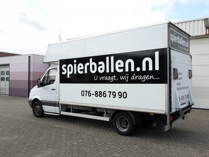 Autobelettering Mercedes Sprinter Bakwagen