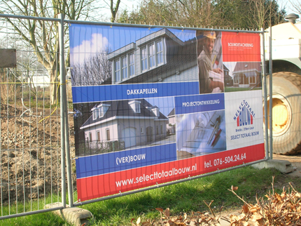 Bouwhek spandoek Select Totaal Bouw