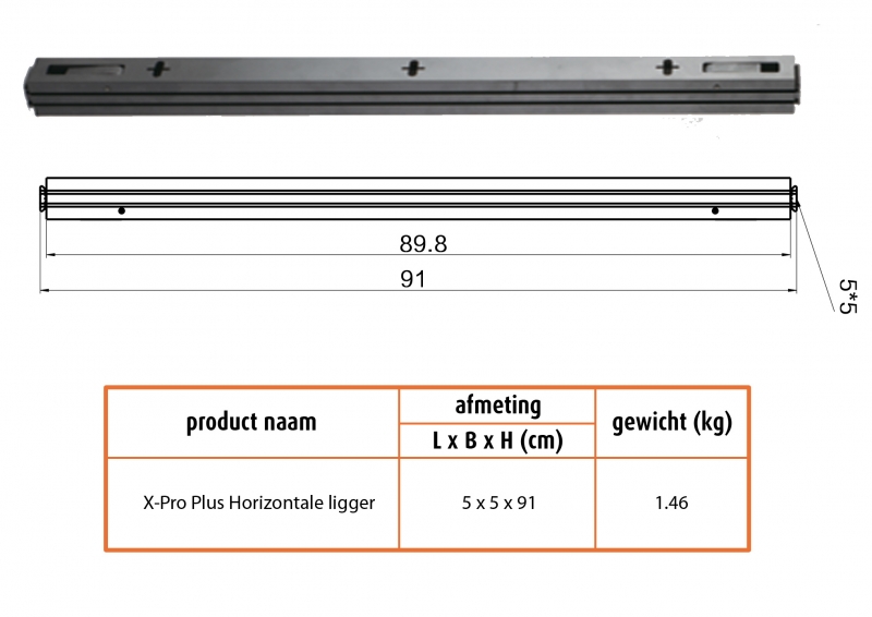 X-Pro Plus Horizontale Ligger