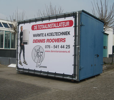 PVC spandoeken 265 x 180cm met buizenframe