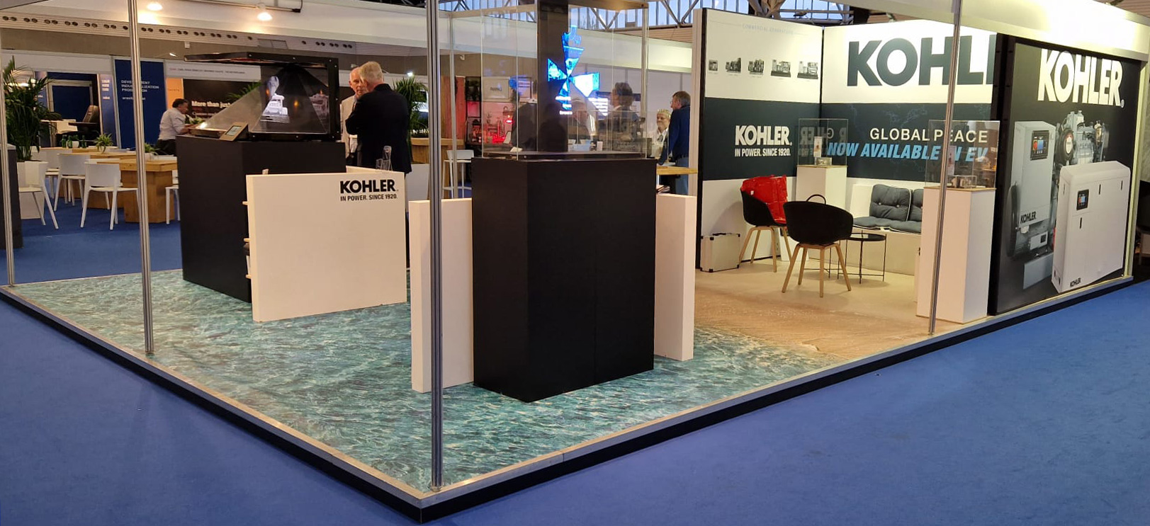 Vloer Vinyl beursstand Kohler