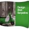 Beurswand Design Wall Serpetine. 3 Formaten: 300x228x63cm, 400x228x126cm en 500x228x140cm. Enkelzijdig of dubbelzijdig voorzien van fullcolor print.