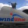 Belettering van turbine windmolen WindUnie