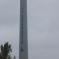 Bestickering windturbine met snijteksten. Rotterdam, van Brienenoordbrug